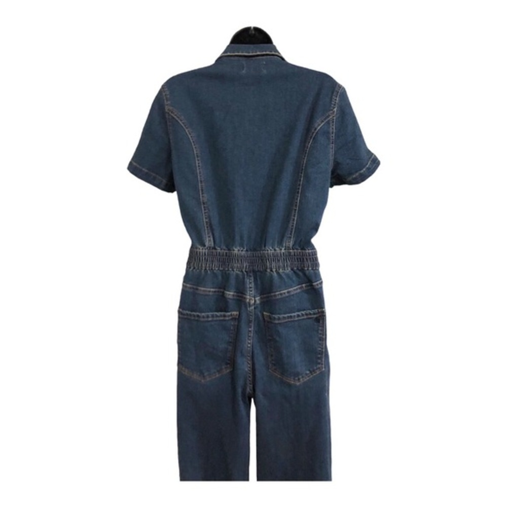 Jessica Simpson blue denim flare leg Cammie ventura denim Jumpsuit size 5 new - Picture 15 of 16